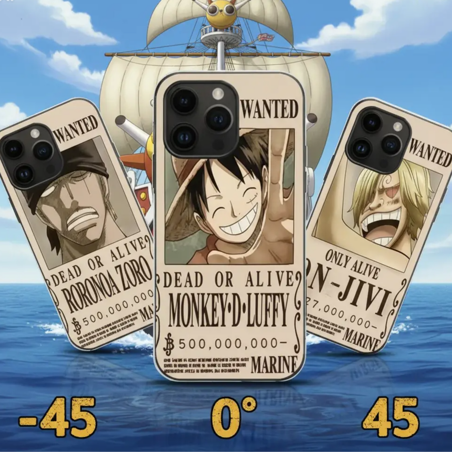 Zoro-Luffy-Sanji 3D Phone Case